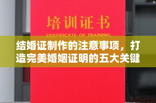 李沧结婚证制作的注意事项，打造完美婚姻证明的五大关键点