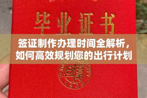 李沧签证制作办理时间全解析，如何高效规划您的出行计划