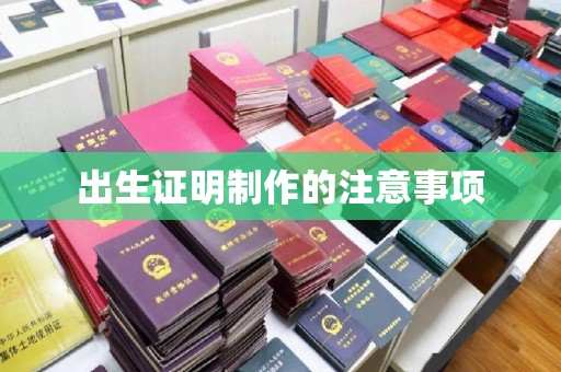 李沧出生证明制作的注意事项