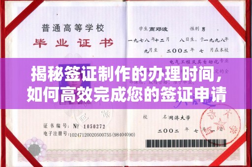 李沧揭秘签证制作的办理时间，如何高效完成您的签证申请